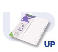 UP Index White Clear Tabs A-Z 20 Part