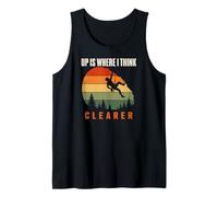Up is Where I Think Clearer Climbing Hiking Mindset Tank Top