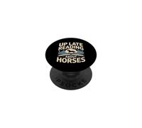 Up Late Reading About Horses Night Scene PopSockets Adhesive PopGrip