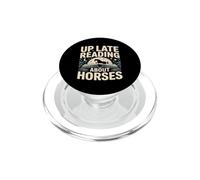 Up Late Reading About Horses Night Scene PopSockets PopGrip for MagSafe