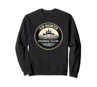 Up North Fishing Club Vintage Outdoor Graphic Sweatshirt