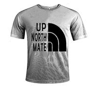 Up North Mate Slogan Funny Humour Slogan Personalised Colours Unisex T-Shirt Gift Black