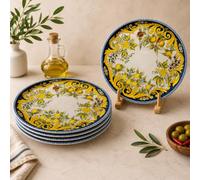 Up on the Tables Saturnia Napoli Tuscany Pizza Plate 31cm | Decorative Design, Floral Pattern