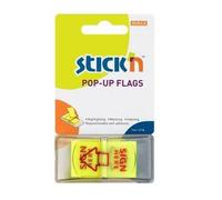 UP Popup Flags 25mm Yellow Sign Here Tabs (50)