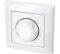 UP rotary dimmer 1000 W - all-in-one - frame with flush-mounted insert + cover (Series G1 pure white)