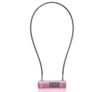 UP Security Cable Combination Refrigerator Lock, Combo Pad Locks for Outdoor, Fence Gate, Travel Suitcase, Thin Cable Lock with Code, for Locker, Bike (23.6"(60cm) Cable, Pink)