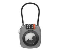 UP Security Combination Lock AirTag Holder, Compatible with Apple AirTag Case, Air Tag Holder for Luggage, Backpack, Suitcase, Locker, Travel Safe Air Tagholder, Anti-Theft Cable Lock GPS Tracker Case
