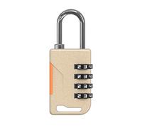 UP Security Combination Lock for Locker, Combo Gym Lock, Travel Luggage Small Padlock with Code, 4 Digit Combination Padlocks for Gym Locker, Cabinet, Storage Unit, Suitcase, Outdoor Fence (Gold)