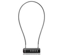 UP Security Combo Cable Bike Lock, 4 Digit Combination Lock for Outdoor Fence Gate, Luggage Safe, Scooter, U Cable Lock with Code, for Refrigerator, Cabinet (23.6"(60cm) Cable, Black)