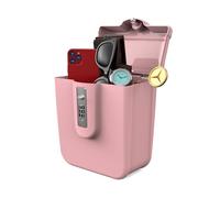 UP Security Portable Lock Box with for Beach Vacation Cruise Essentials 2025, Small Pink Safe for Travel, College Dorm, Combination Lockbox for Cash, Pistol, Medicine, Phone