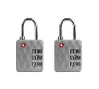 UP Security TSA-Approved Combination Padlock for Luggage & Travel - Durable, Resettable, Compact TSA Lock, Combo Lock for Suitcase, Cabinet, Gym Locker, Gun Case, Box (Gray+Gray)