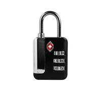 UP Security TSA Locks for Luggage, Small Combination Lock for Locker, 3 Digit Padlock Combination, TSA Approved Combo Padlocks for Gym Locker, Travel Suitcase, Gun Case, Storage Box (Black)