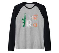 Up The Ra Irish Heritage Celtic Pride Brigade Music & Craic Raglan Baseball Tee