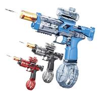 Up to 32ft Long Range Water Gun, 500cc Electric Water Gun, Waters Guns Toy Pistol, Full Automatic Electric Squirt Guns With Lights, Watersss Gunss Toys for Pool Party Beach Adults Kids (3 pcs)