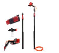 (Up to 7 Mts) Telescopic Cleaning Brush, Water Powered, Soap Dispenser, Cleaning Solar Panels, Window Cleaning, Squeegee, For Trucks, Boats, Bus, Cars