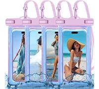 Up to 8.3" 4 Pack Iridescence Universal Waterproof Phone Pouch, Large Phone Waterproof Case Dry Bag, Protection Level: IP68, Outdoor Sports for Apple iPhone,Samsung,and More, Iridescence 4 Pack