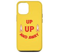 UP UP AND AWAY- retro vintage alien ufo spaceship rocket 70s Case for iPhone 12/12 Pro