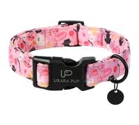 UP URARA PUP Halloween Dog Collar, Autumn Cotton Collar for Boys or Girls Dogs, Cute Pink Comfortable Pet Collar with Lightweight & Adjustable Plastic Buckle,Suitable for Small,Large Dogs