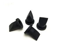 UP100 10 Pieces Black Silicone Duckbill Valve One-Way Check Valve 9 x 4 x 9mm for Liquid and Gas Backflow Prevent