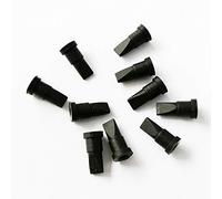 UP100 10 Pieces Red/Black Silicone Duckbill Valve One-Way Check Valve 5 x 2.2 x 10 MM for Liquid and Gas Backflow Prevent (Black)