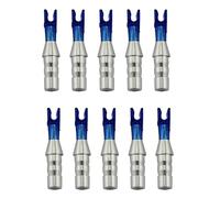 UP100 24 Sets Outer Diameter 6.2mm Pin Nock S Size Archery Arrow Pin Nock Arrow Tail Wings for Compound Recurve Bow Carbon Arrow (Transparent Blue)