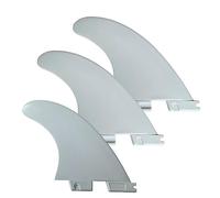 UP100 Height 4.58 inch Tri G5 Surfboard Fins Compatible for FCS 2 Fins Box SUP Surfing Fin 1 Center + 2 Side 3 Colors (White)