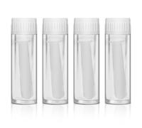 UpaClaire Contact Lens Extraction Tool 4 Piece Silicone Hollow for RGP and Scleral Lenses - Plunger Suction Cups - White