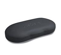 UpaClaire Hard Clamshell Clip Case Light and Portable Anti-Pressure Art Retro Simple Myopia Glasses Sunglasses Case Black Linen Fabric
