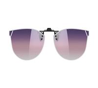 UpaClaire High Optical Quality Polarized Cat Eye Clip On Sunglasses Over Prescription Glasses for girls UV Protection 2.0 (2nd Generation)
