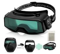 UpaClaire True Color Auto Darkening Welding Glasses Upgraded 6.0 Generation Welding Glasses with Grinding, Cutting and Welding Functions