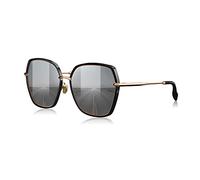 UpaClaire Women's Round Big Frame Fashion Sunglasses, Gray, 2.32*2.28*5.51in