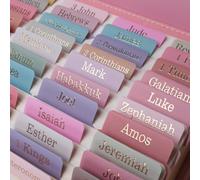 UPAFEXXI-Laminated Bible Tabs, Bible Tabs for Women and Men