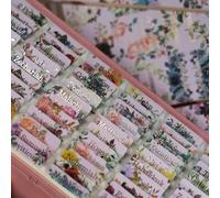 UPAFEXXI-Laminated Bible Tabs for Women and Men (Gold Foil Embossed Lettering) Reposition Large Print tabs, Easy to Read and Apply, 80 Bible Chapters Labels for Easy Navigation(Pink and Floral)