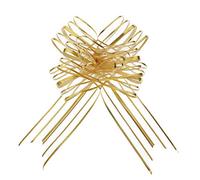 upain 20 Packs Pull Bows Gold Gift Wrapping Bows Large Organza Pulled Bow Ribbons for Gift Wrapping Flower Present Wedding Car Decoration