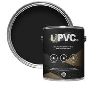upaintpvc - All-In-Once UPVC Plastic Paint - Windows - Doors - Frames - Conservatories - Fascia - Downpipes - Guttering | Gloss Finish - 1 Litre (Black)