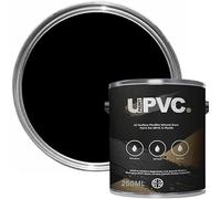 upaintpvc - All-In-One UPVC Plastic Paint 250ml - Windows - Doors - Frames - Conservatories - Fascia - Downpipes - Guttering | Gloss Finish - 250ml (Black)