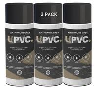 upaintpvc - UPVC Aerosol Spray Paint Anthracite Grey 3x400ml - PVC - Plastic - Window - Door - Frame - Conservatory - Fascia - Downpips - Guttering | Semi Matt Finish (3)