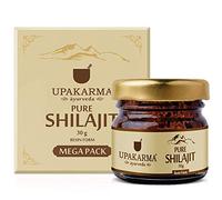 Upakarma Ayurveda Pure Soft Shilajit/Shilajeet Resin/Mumijo/High Potency with Measuring Spoon, Natural Source of Fulvic Acid & Trace Minerals (30 Grams/ 1.04 fl. Oz) Pack-1