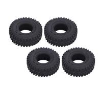 UPALDHOU 1.0 Inch RC Car Tires, Rubber Tread with Sponge Inner Liner, High Traction Crawler Tires 55x19mm for Axial SCX24 FMS FCX24 AX24
