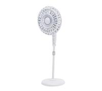 UPALDHOU 1:12 Miniature Floor Fan Retro Dollhouse Fan Suitable for DIY Home Decor or Model Photography, Vintage, Realistic Floor Designed for Dollhouse Living Rooms or Vintage Scenes (White)