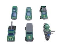 UPALDHOU 1:64 Metal Toy Cars, 6PCS Alloy Vehicle Set with Detailing Miniature Die Cast Model Cars for Kids and Collectors,Durable Metal Construction, Compact 6-Piece Set, for Children's (Type 1)