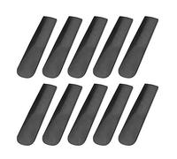 UPALDHOU 10Pcs Sax Reeds Replacement Woodwind Instrument Accessories, 2.5 Resin Alto Saxophone Reeds for Teachers Students Playing, Black/Transparent Grey with Standard Design