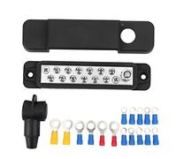 UPALDHOU 12 Terminal Tire Bar Block Suggest the Marine Supply of the Collection Bar with Coverage for the Yachts of the Campers (Black)