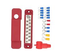 UPALDHOU 12 Terminal Tire Bar Block Suggest the Marine Supply of the Collection Bar with Coverage for the Yachts of the Campers (Red)