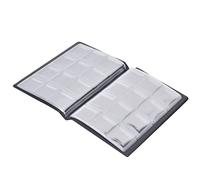 UPALDHOU 120 Pockets 10 Pages Coin Album Collection Book Mini Size Money Collecting Holder Portable Design for Coin Collectors Red Blue Capacity for Travelers (Blue)