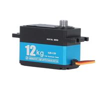 UPALDHOU 12KG Full Metal Servo Motor with Advanced Accuracy for Robot Arm Drone and Car Models - Dual Ball Bearing 1 Pack