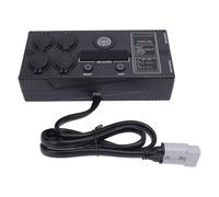 UPALDHOU 12V Mini Power Box, 6 USB Ports 4 Cigar Lighter Sockets with 50A Circuit Breaker and IP65 Rating, for Anderson 2 Inputs Outputs Fast Charging Power Distribution Hub