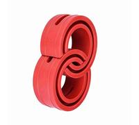 UPALDHOU 2 Pcs Car Shock Buffer, Red Car Shock Absorber Buffer Spring Bumper Cushion Type A F (C)