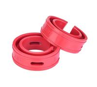 UPALDHOU 2 Pcs Car Shock Buffer, Red Car Shock Absorber Buffer Spring Bumper Cushion Type A F (E)