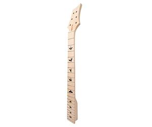 UPALDHOU 22 Fret Design Guitar Neck Replacement Maple Wood Fretboard Easy Adjustment with Jumbo Silver Frets for Electric Guitar Maple Wood Neck
